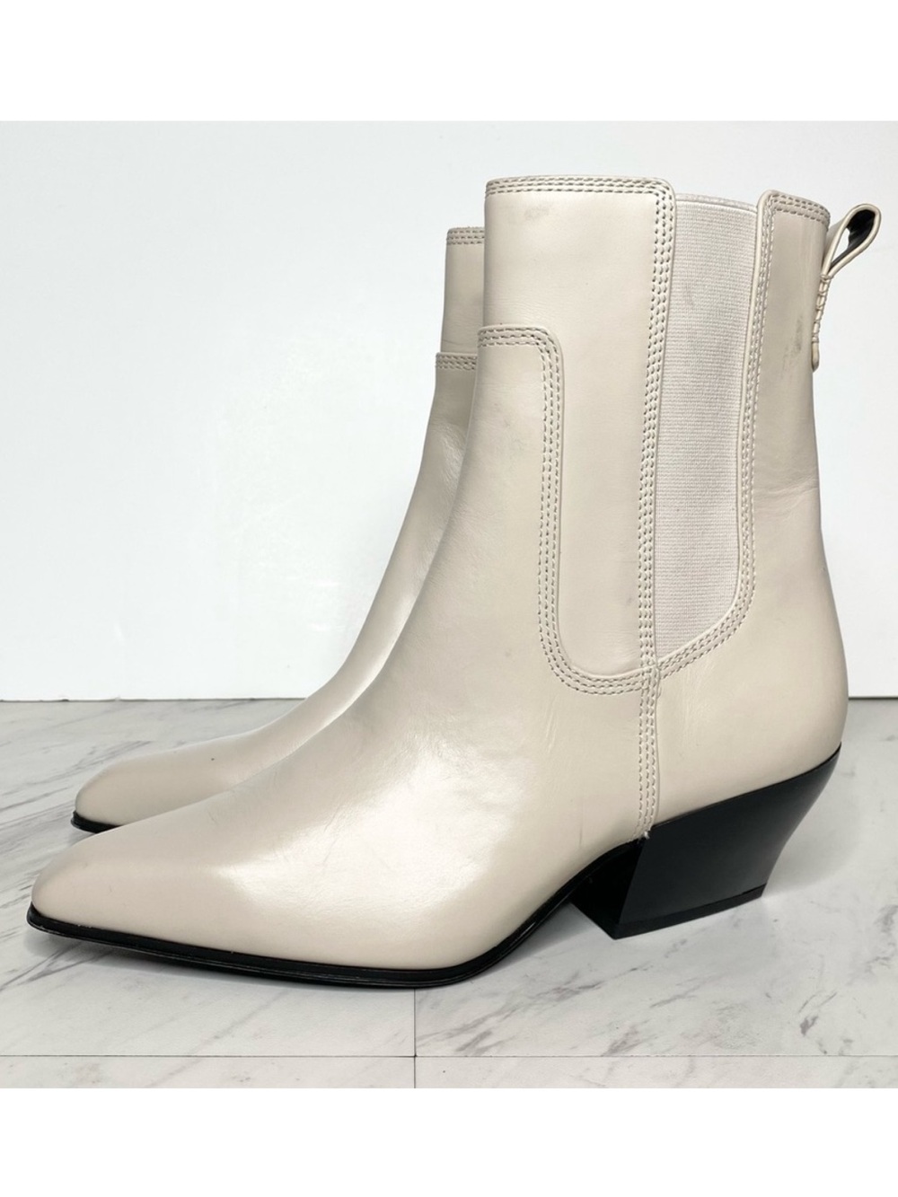 Sarto Franco Sarto Anina Bone Leather Bootie 6 1/2 M